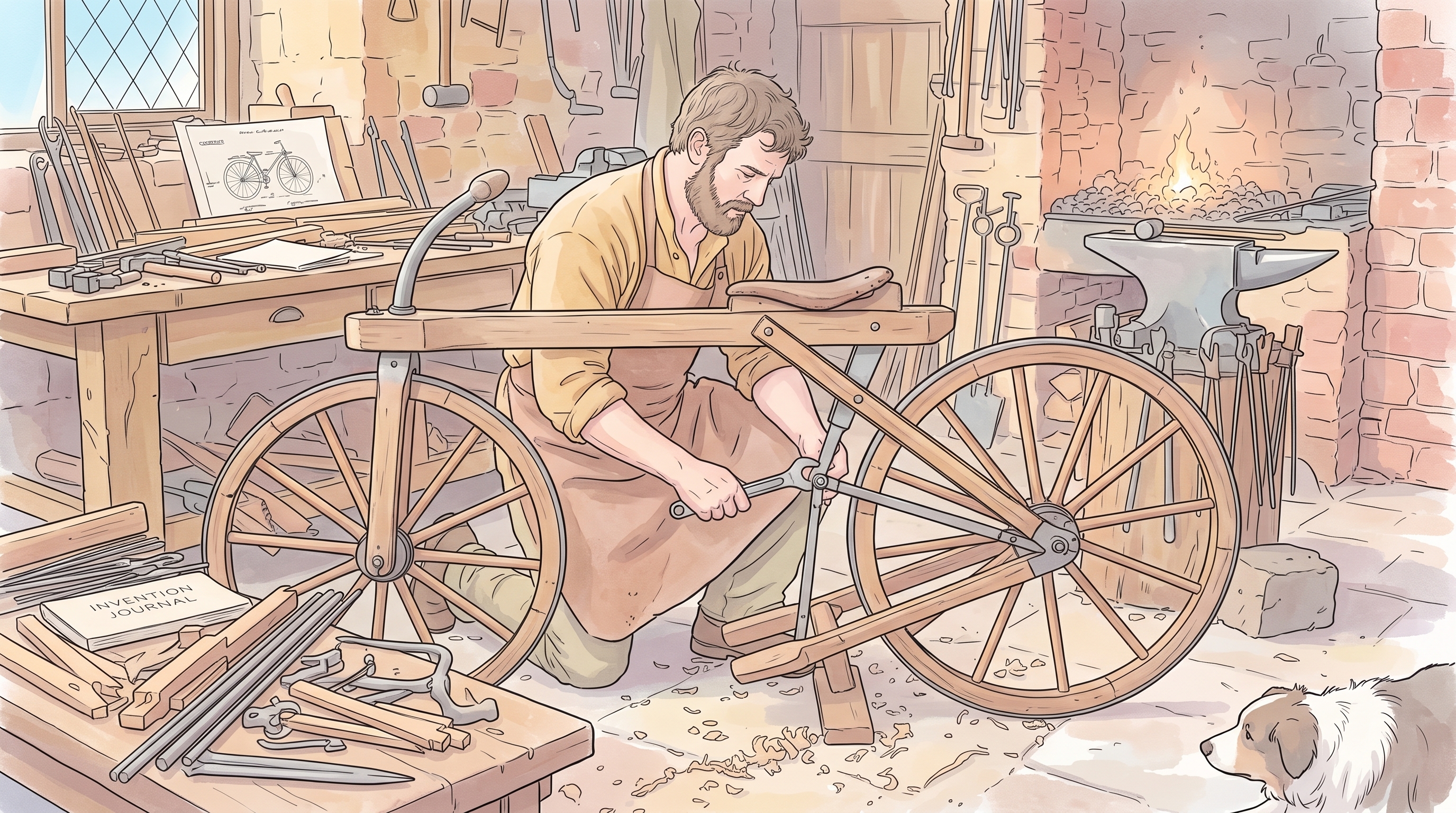 The bicycle's inventor got fined for it in 1842 — then got forgotten for 50 years